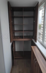 шкаф с распашными дверями коричневый 